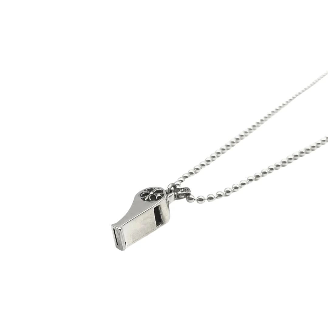 Chrome Hearts Tiny Silver Whistle Pendant