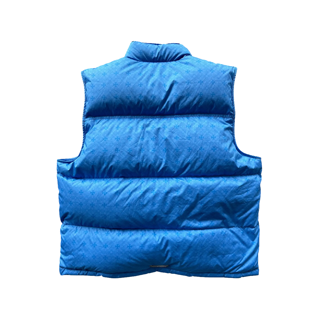 Chrome Hearts Monogram Puffer Vest Blue
