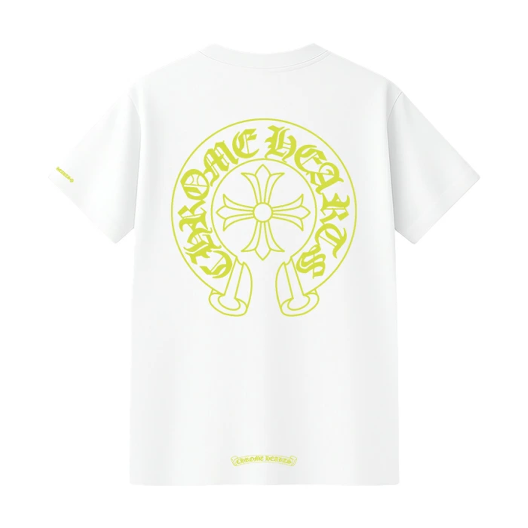 Chrome Hearts Neon Horseshoe Pocket T-Shirt White