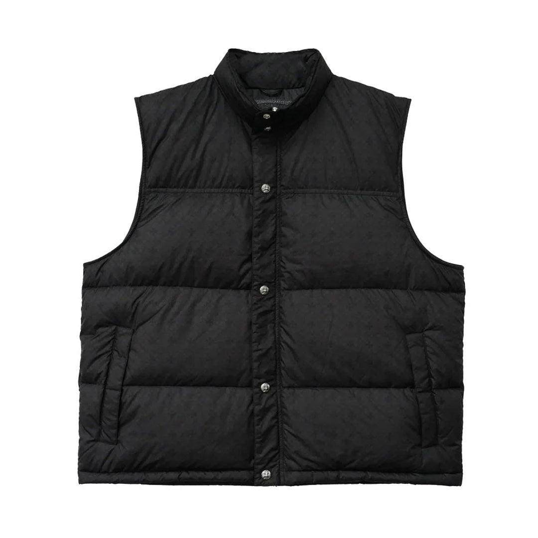 Chrome Hearts Monogram Puffer Vest Black