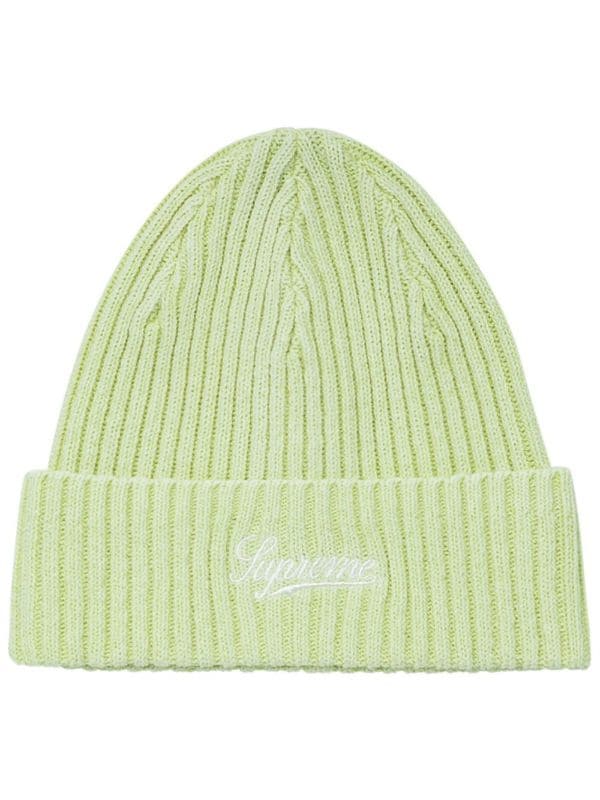 Supreme Bleached Ribbed Beanie Yellow