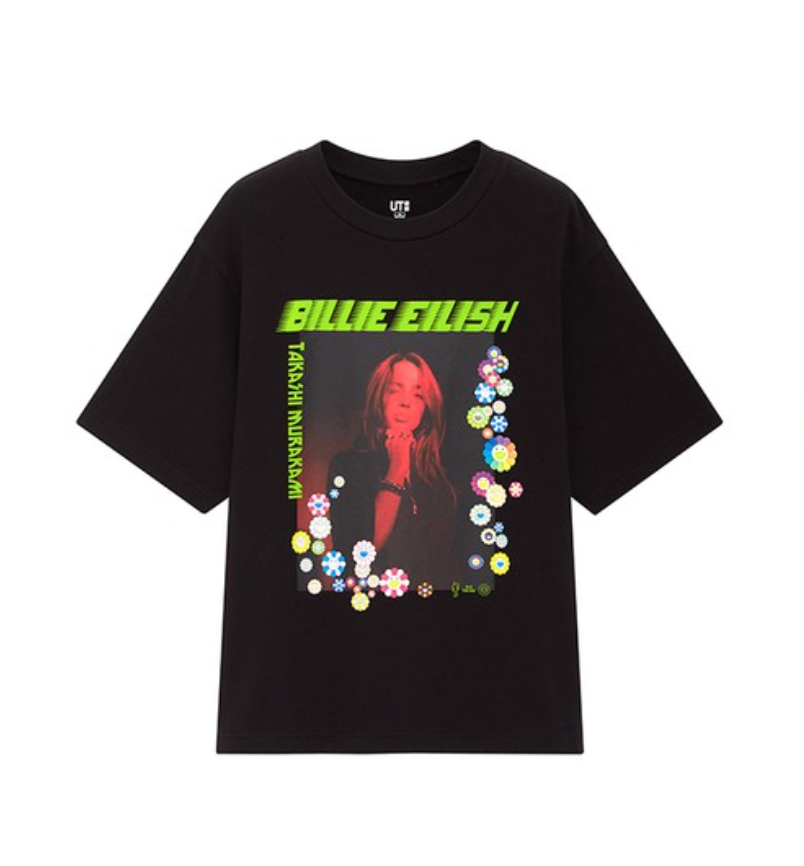 Billie Eilish x Takashi Murakami Face Tee Black