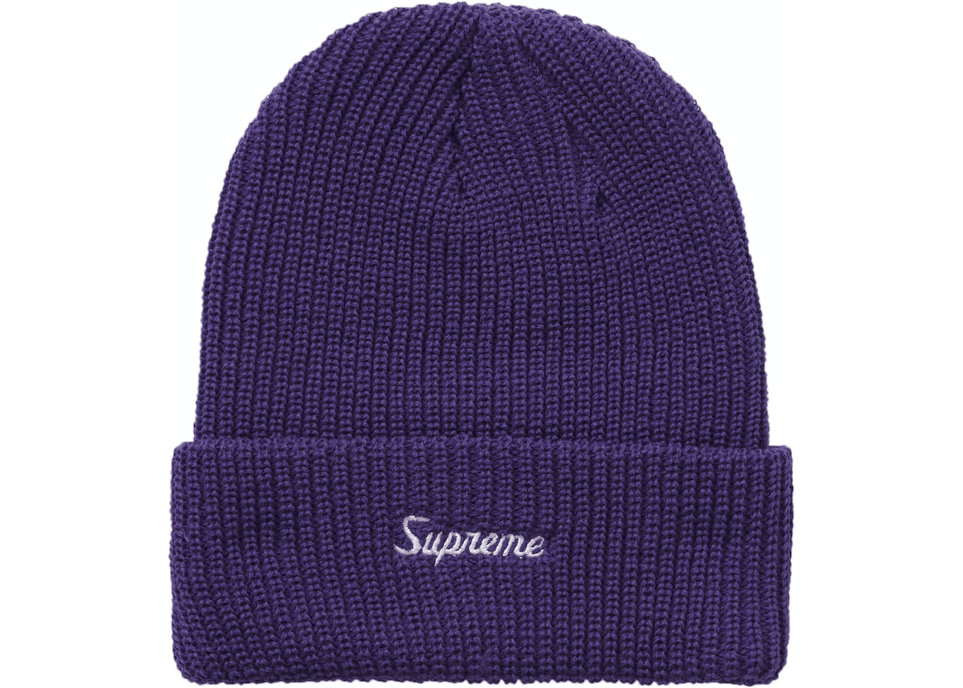 Supreme Loose Gauge Beanie Purple