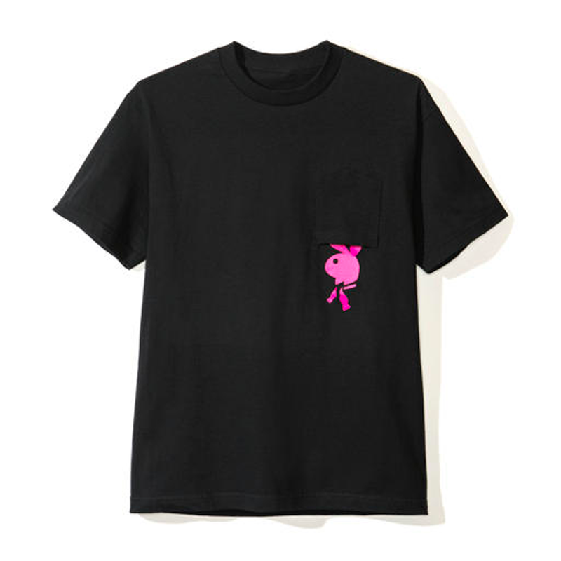 Anti Social Social Club Playboy Hop Out Tee Black - Kenshi Toronto