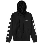 Off-White Diagonal Helvetica Hoodie Black/White