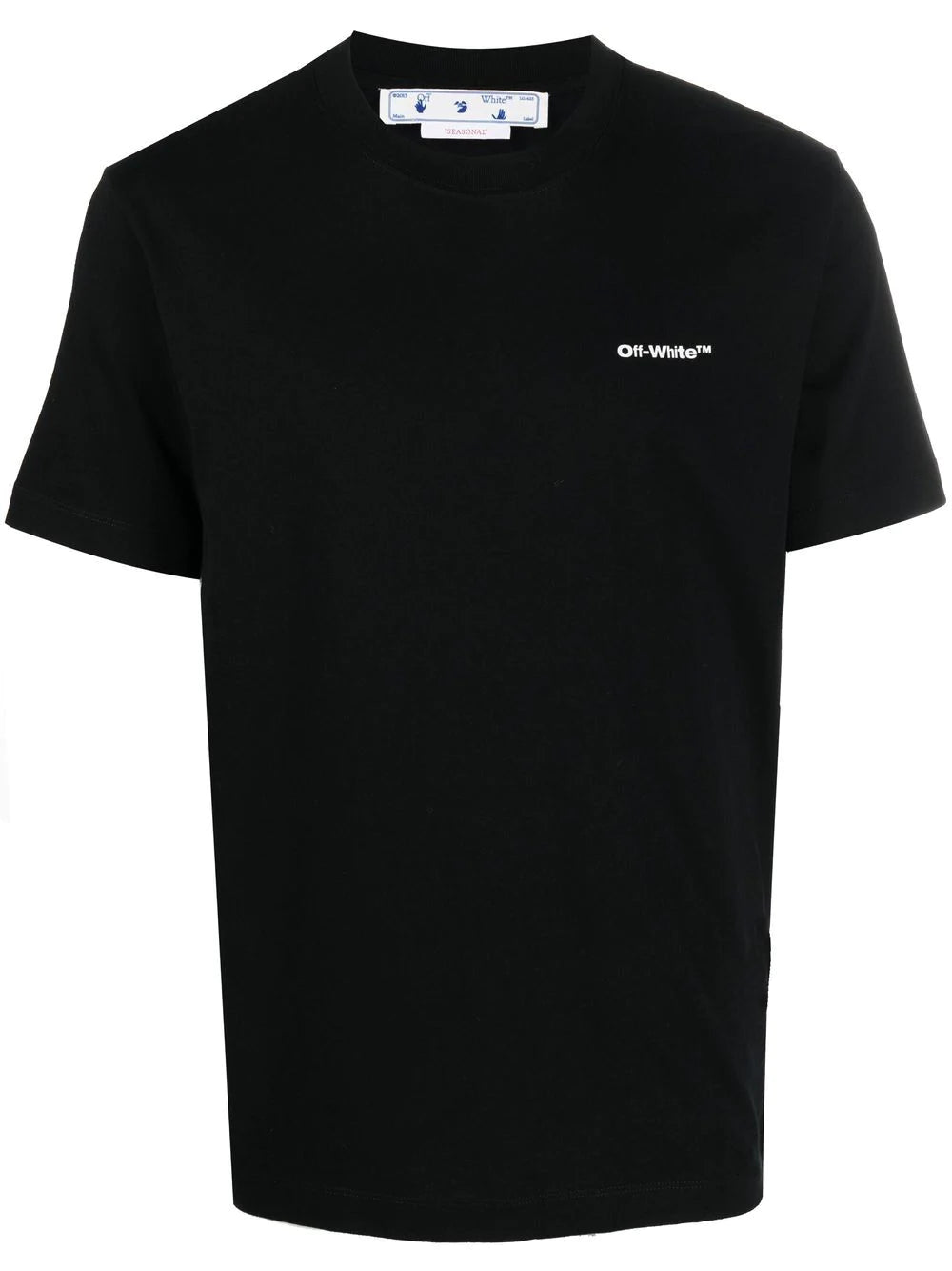 Off-White Wave Outline Diagonal T-Shirt Black/White