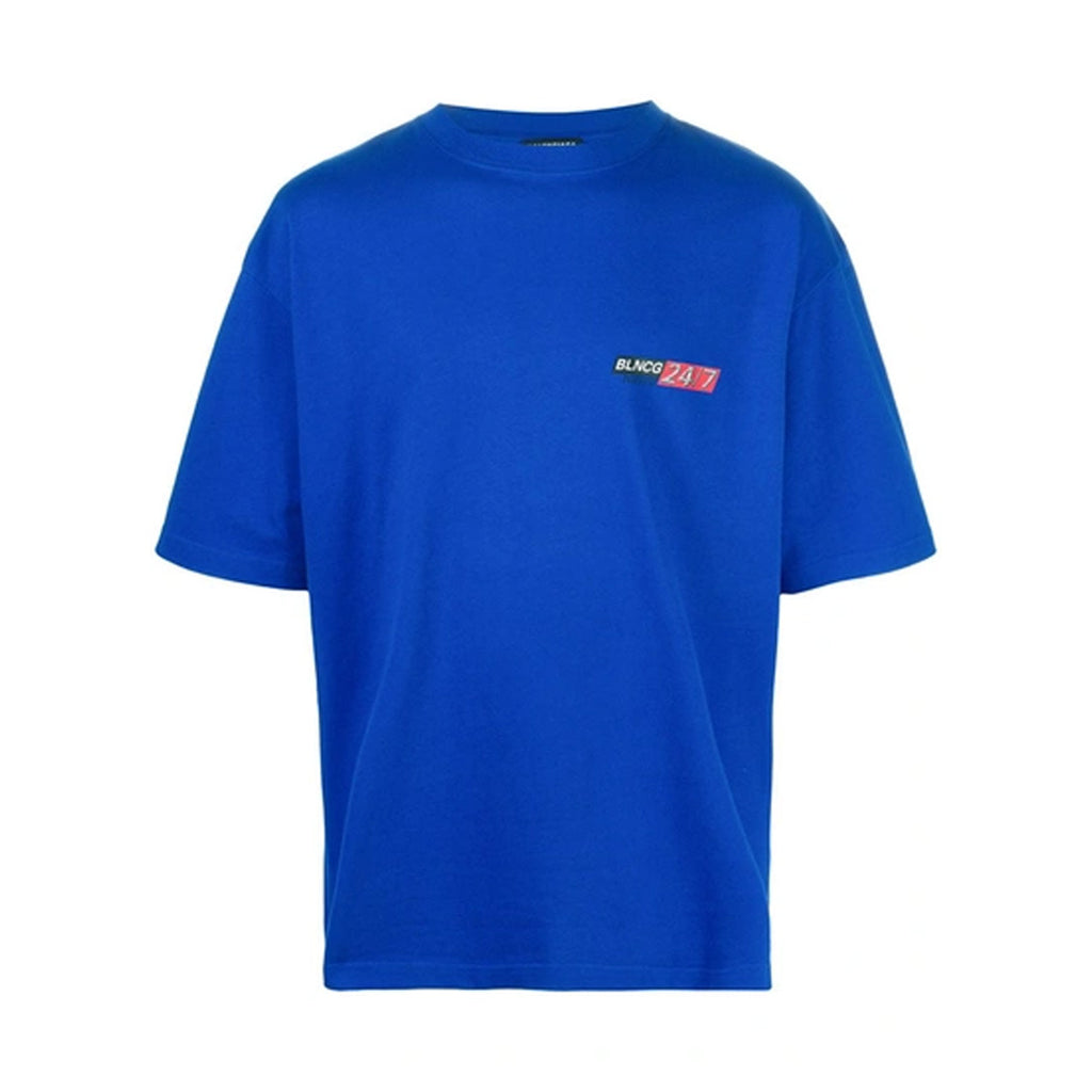 Balenciaga News Logo T-Shirt Royal Kenshi