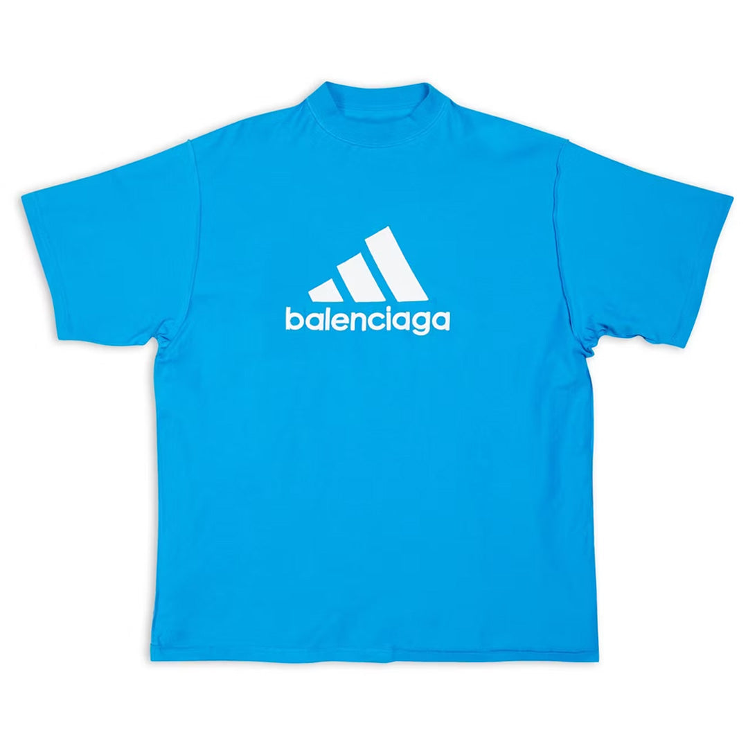 Balenciaga x Adidas Oversized T-Shirt Blue