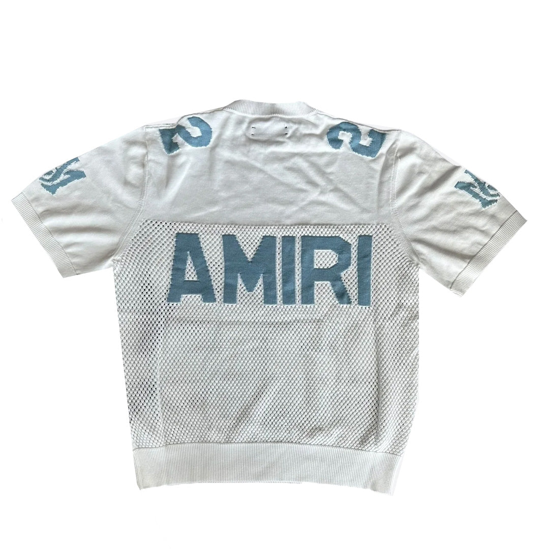Amiri Knit Jersey White Blue