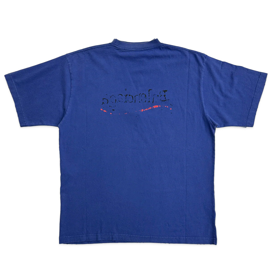 Balenciaga  Hand Drawn Political Campaign T-Shirt Blue