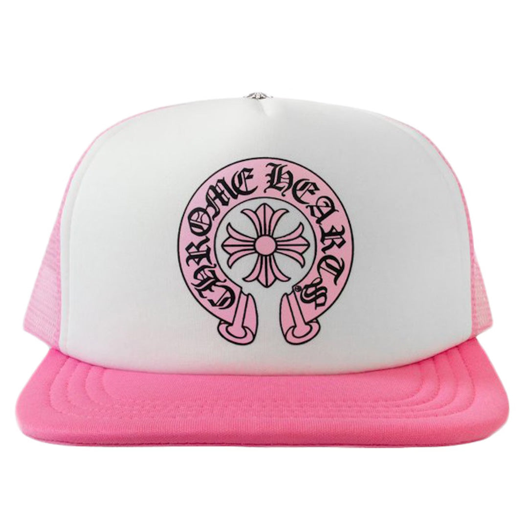 Chrome Hearts Matty Boy Pink Horseshoe Trucker Hat