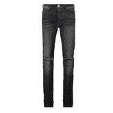 Amiri Shotgun Distressed Fatigue Jeans Black