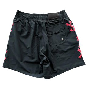 Amiri Bones Tokyo Exclusive Swim Shorts Black Red