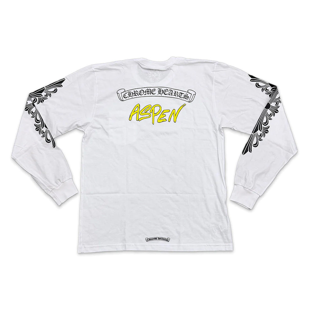 Chrome Hearts Aspen Matty Boy Exclusive Long Sleeve T-Shirt White