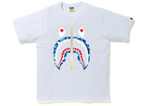 Bape ABC Camo Shark Tee White/Blue