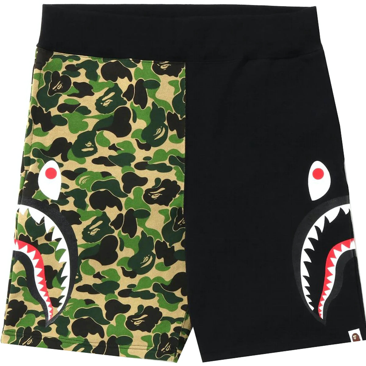 Bape ABC Camo Side Shark Sweat Shorts Green Kenshi Toronto