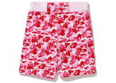 Bape ABC Camo Sweat Shorts Pink