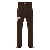 Amiri MA Bar Logo Sweatpants Brown