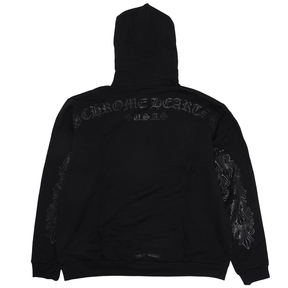 Chrome Hearts Floral Shoulder Logo Hoodie Tonal Black