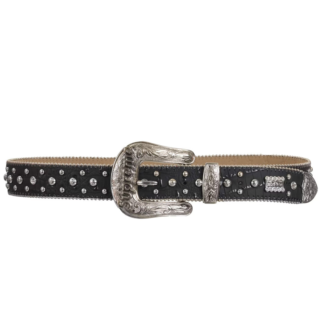 Supreme b.b. Simon Studded Ranger Belt Black