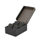 Goyard Black Coffret Montres 4 Watch Box