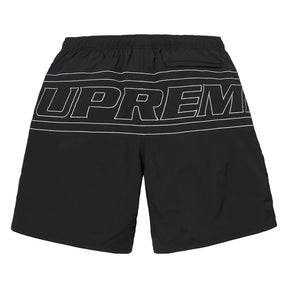 Supreme Big Logo Nylon Shorts Black