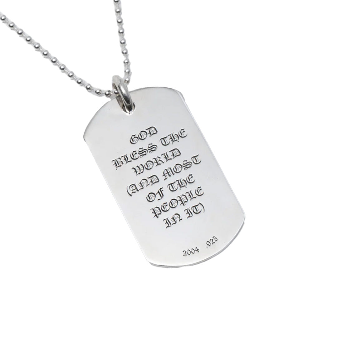 Chrome Hearts Cemetery Dog Tag (With Chain)