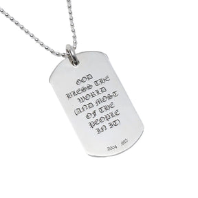 Chrome Hearts Cemetery Dog Tag (With Chain)