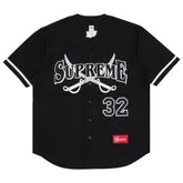 Supreme Swords Baseball Jersey Black