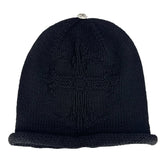 Chrome Hearts Cashmere Knit Cross Beanie Black
