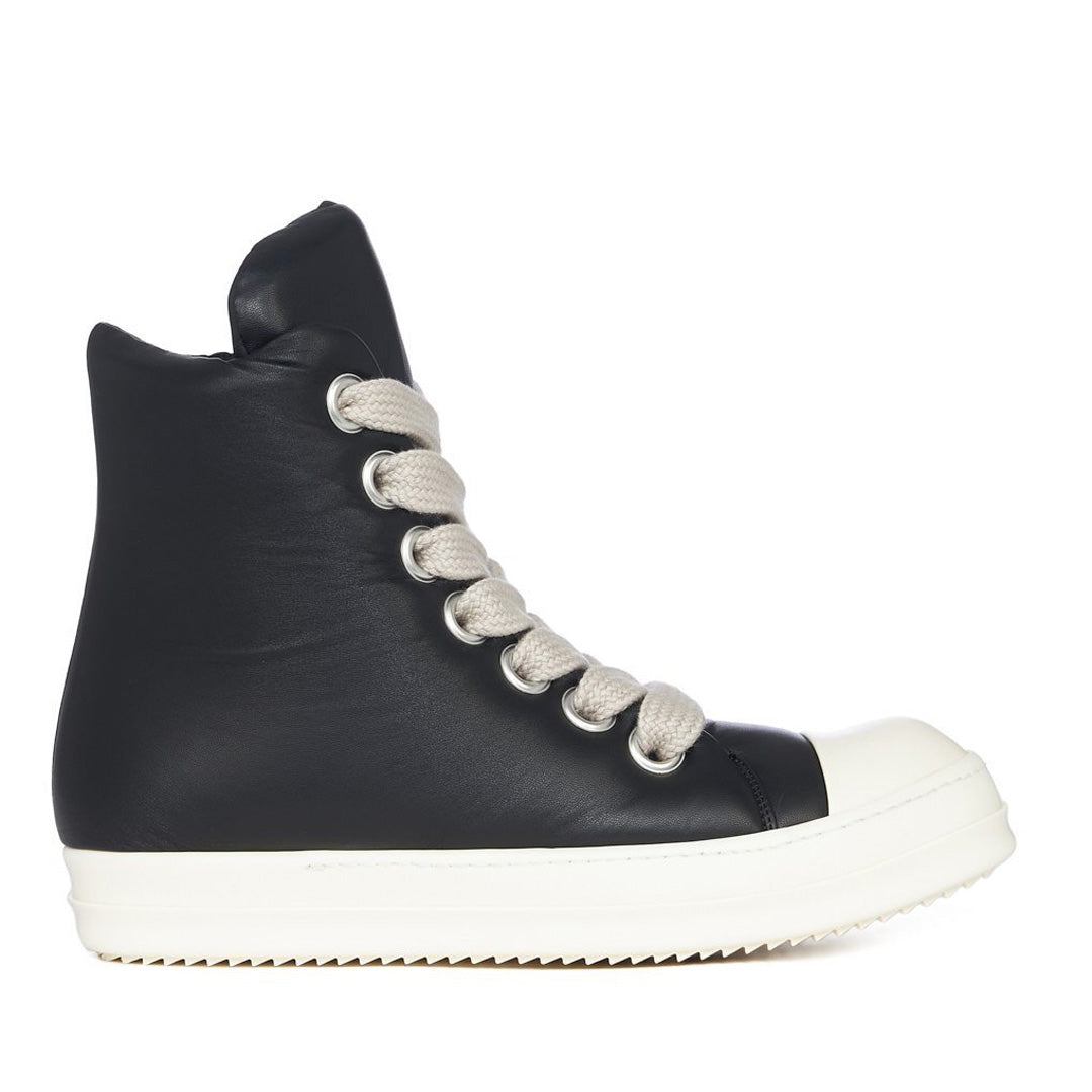 Rick Owens Black Porterville Jumbolaced Padded High Sneakers