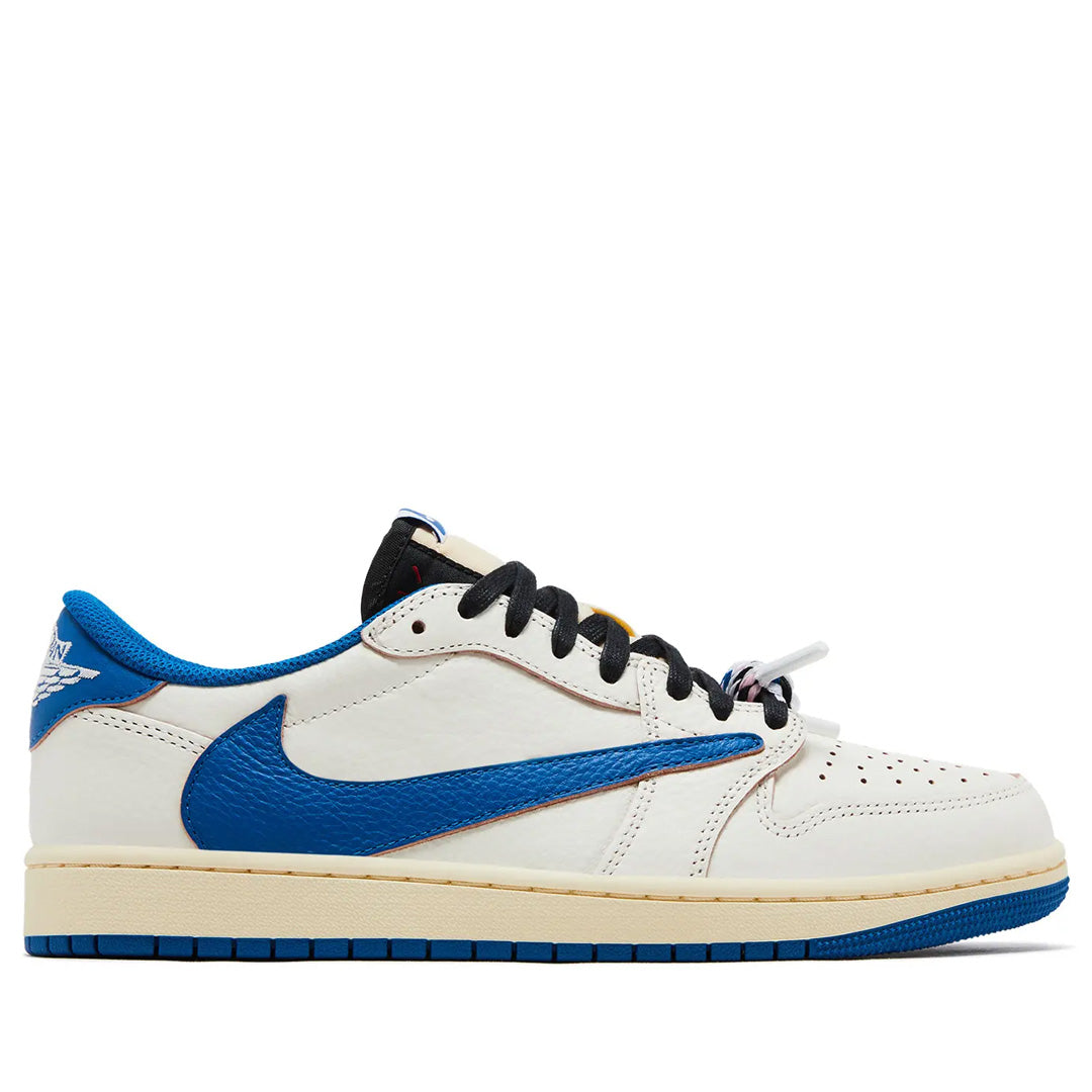 Jordan 1 Retro Low OG SP Fragment x Travis Scott Sail Military Blue