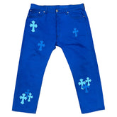 Chrome Hearts Levis Cross Patch Denim Blue