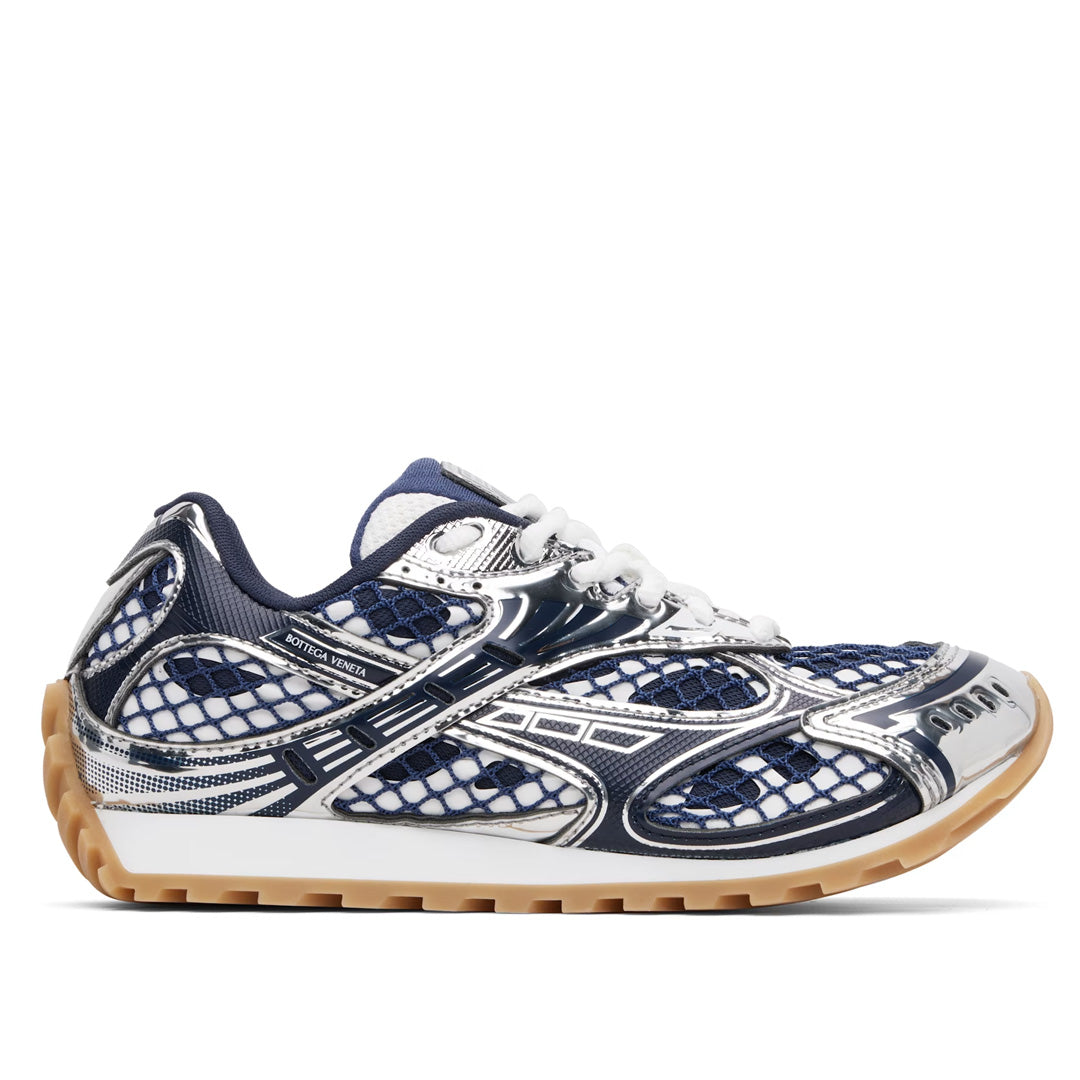 Bottega Veneta Orbit Navy Silver