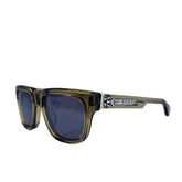 Chrome Hearts "Box Officer" Army/Silver Glasses