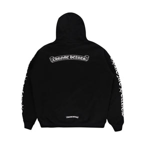 Chrome Hearts Scroll Zip Up Hoodie Black