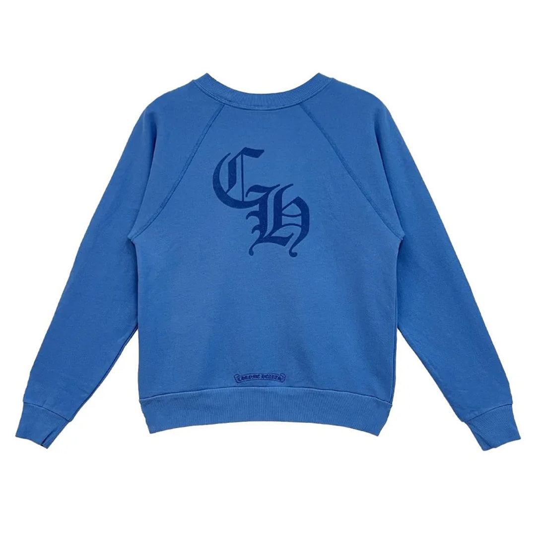 Chrome Hearts Triple Cross CH Crewneck Blue (Womens)