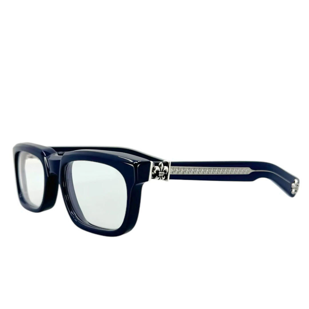 Chrome Hearts "See You In Tea" Navy/Silver Glasses