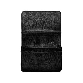 Chrome Hearts Scroll Leather Card Holder Black
