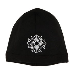Chrome Hearts Cross Logo Skull Cap Beanie Black/White