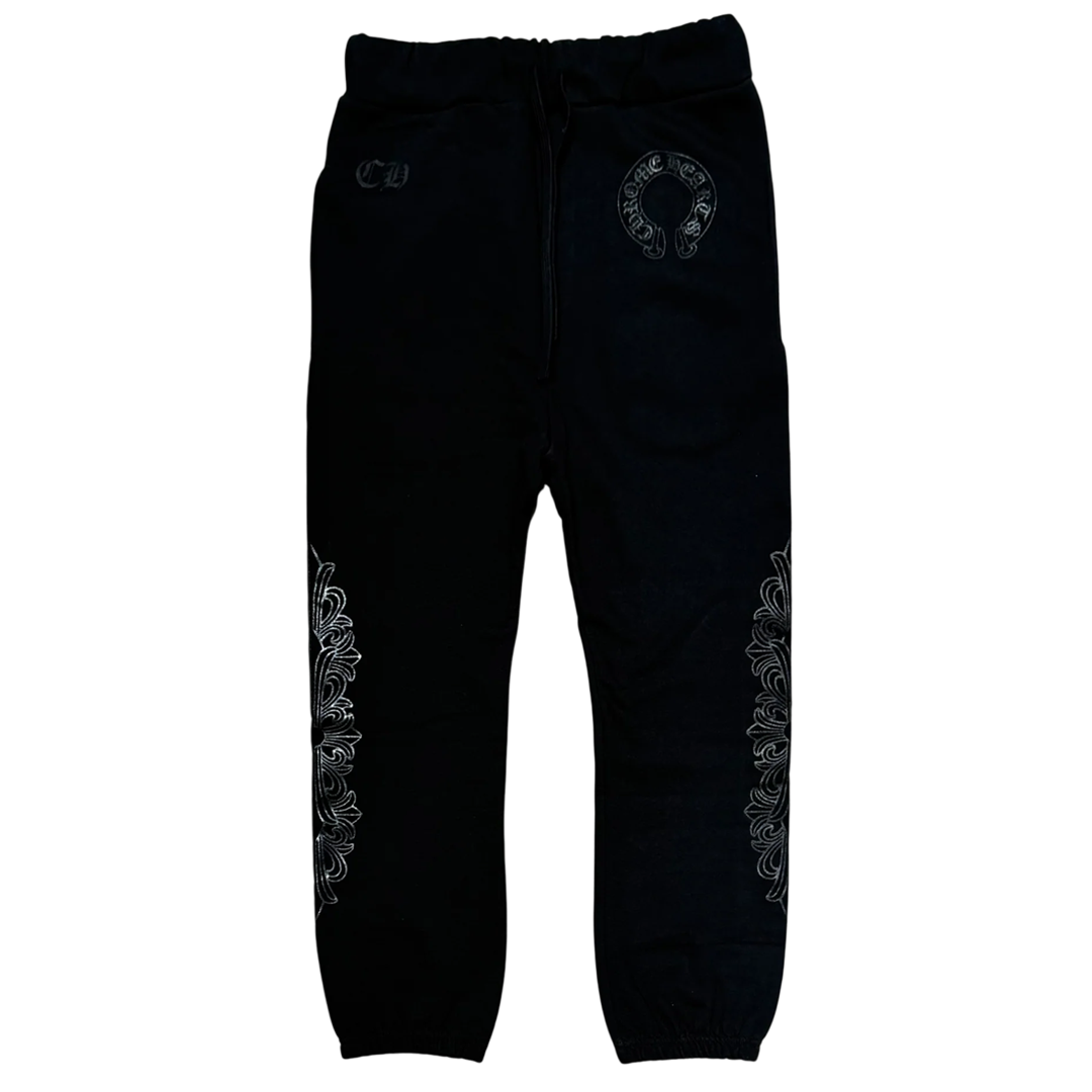 Chrome Hearts Black Floral Sweatpants