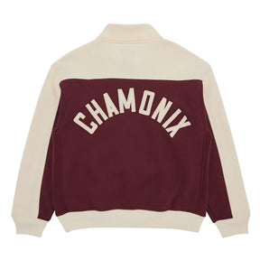 Rhude Chamonix Quarter Zip Pullover Maroon White