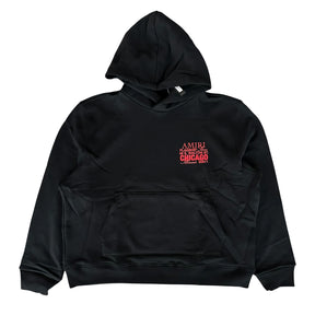 Amiri Chicago Exclusive Bones Hoodie Black Red