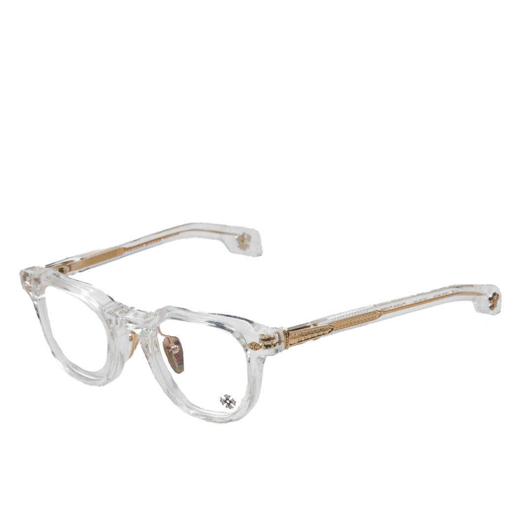 Chrome Hearts "Chirp Chirp" Clear/Gold Glasses