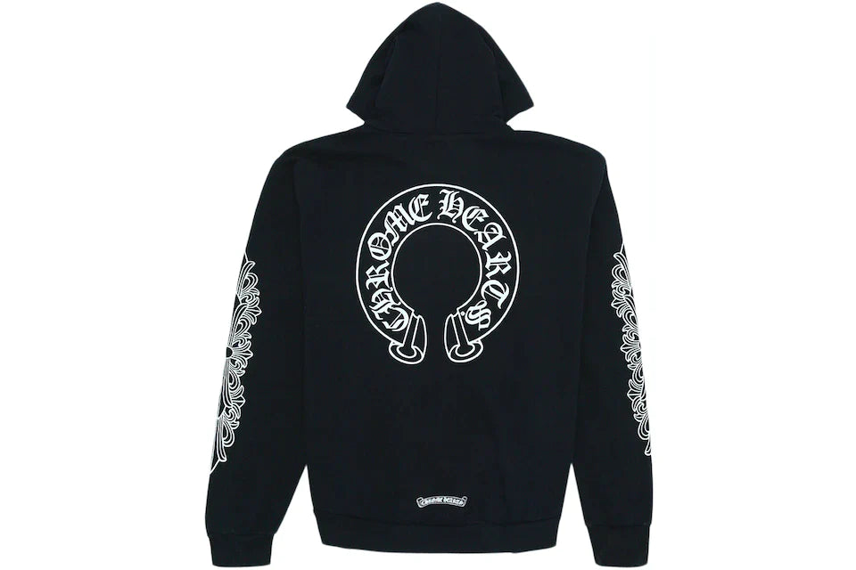 Chrome Hearts Horseshoe Logo Zip Up Hoodie