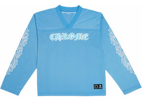 Chrome Hearts Sports Mesh Jersey Blue Long Sleeve