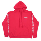 Chrome Hearts Scroll Logo Hoodie Red