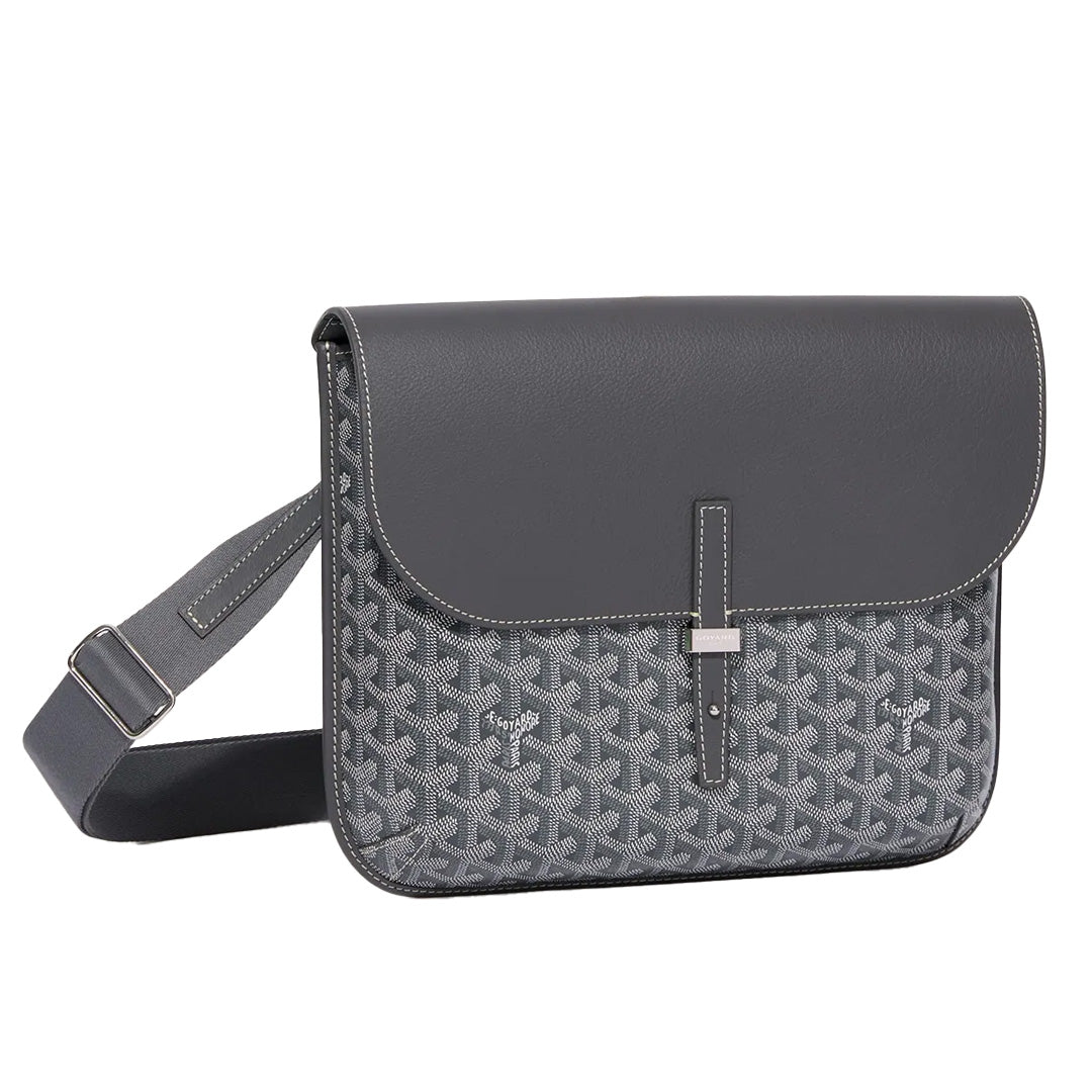 Goyard Coursier Messenger Bag Grey