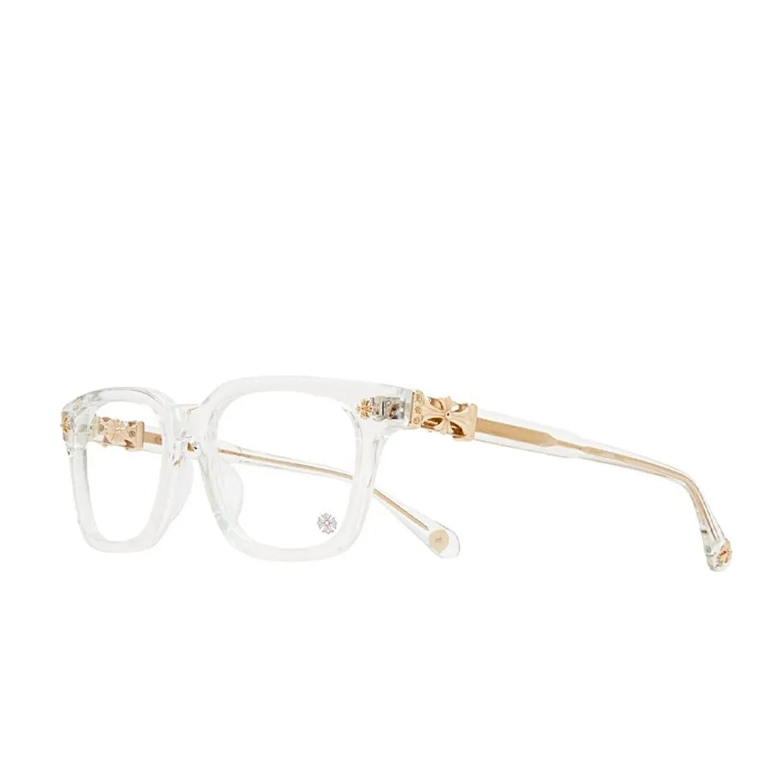 Chrome Hearts "Cox Ucker" Clear/Gold Glasses