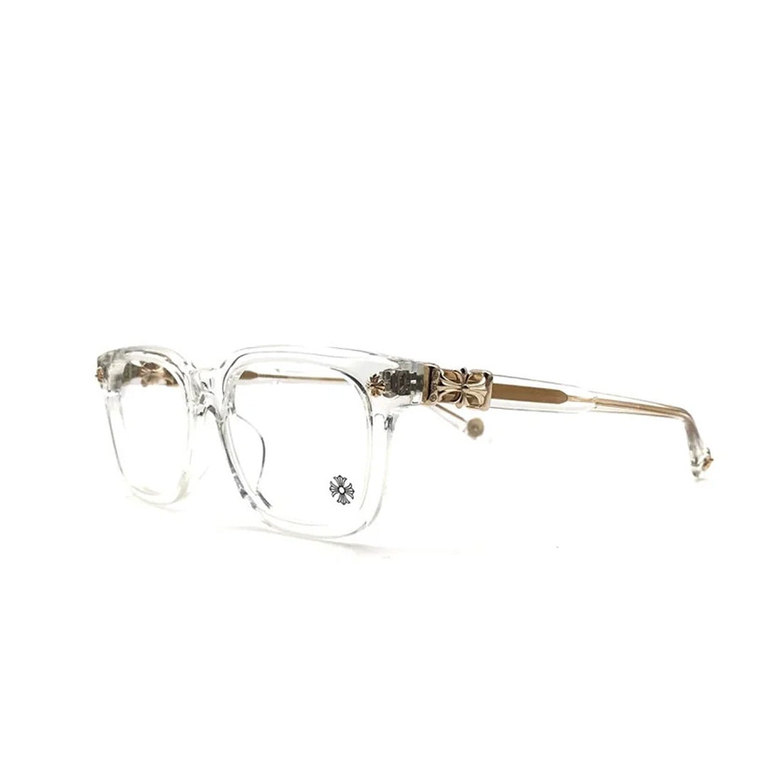 Chrome Hearts "Cox Ucker" Clear/Gold/Diamond Encrusted Glasses